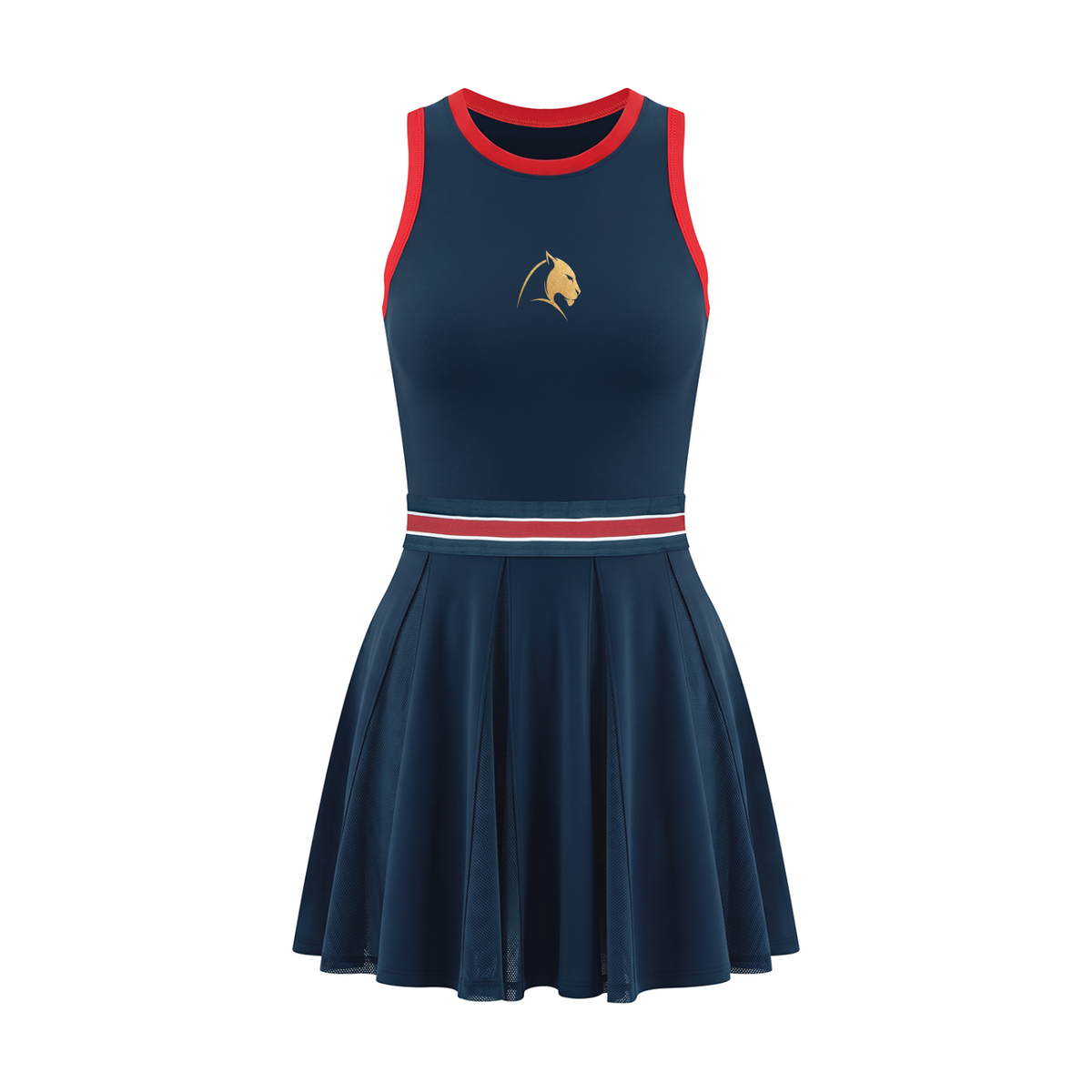 Robe sans manches Contraste
