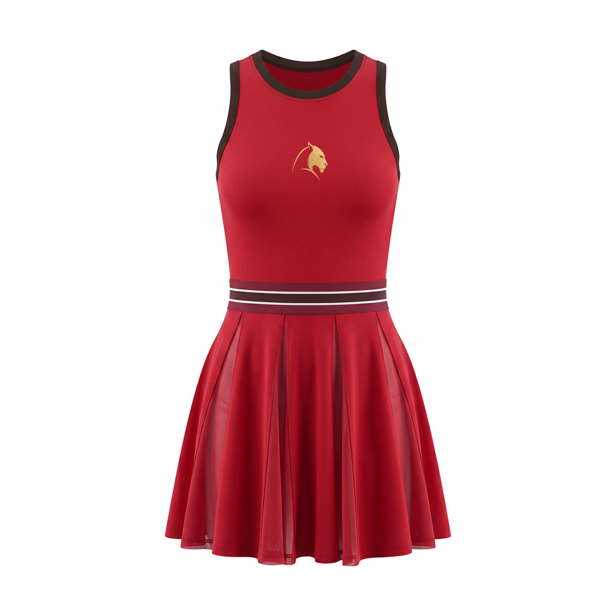 Robe sans manches Contraste