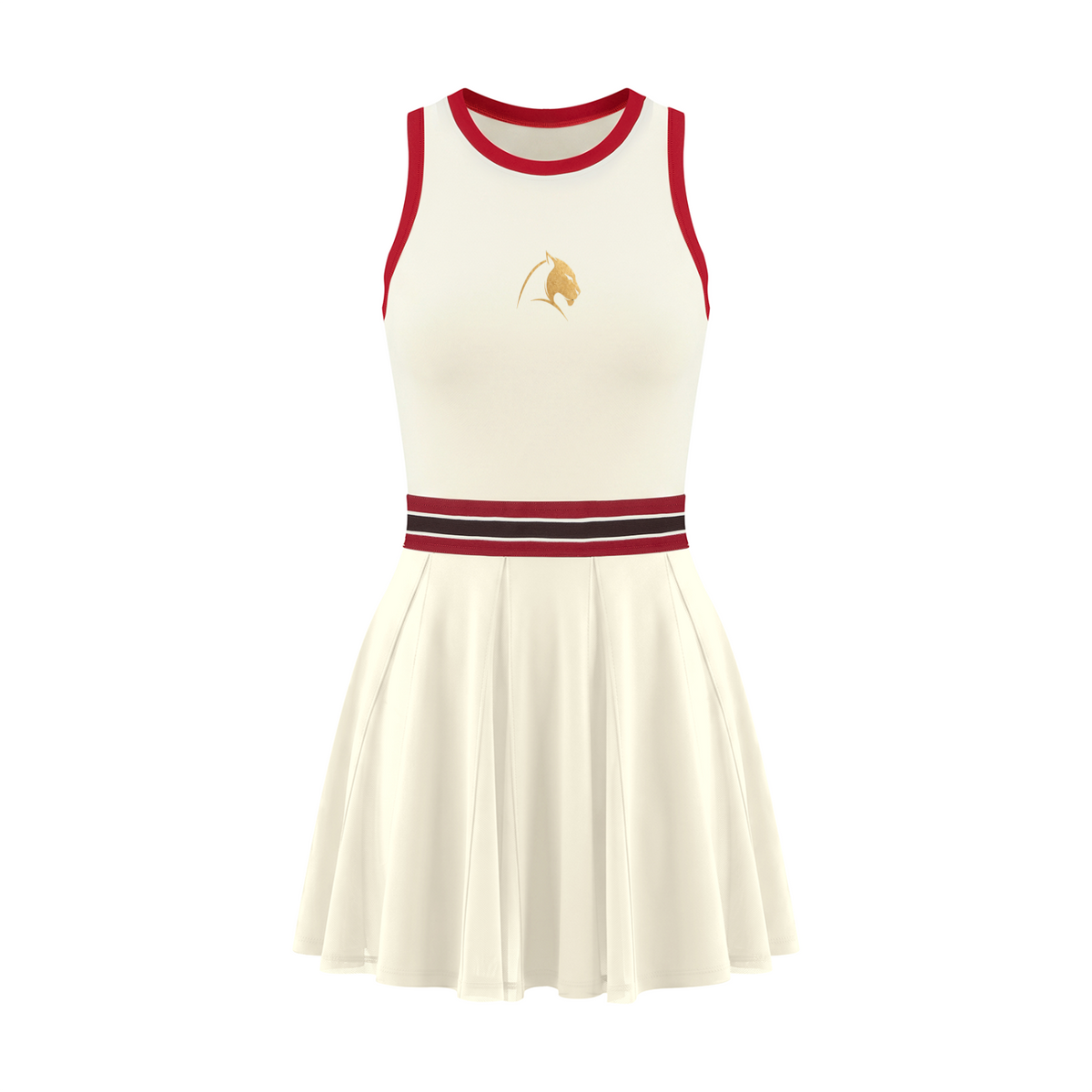 Robe sans manches Contraste
